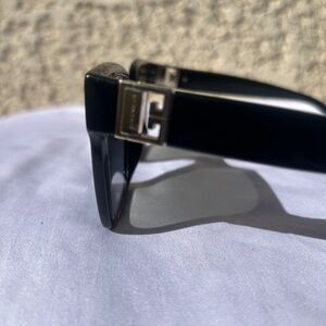 Givenchy GV3 Black & Gold Square Sunglasses – Authentic Designer Frames